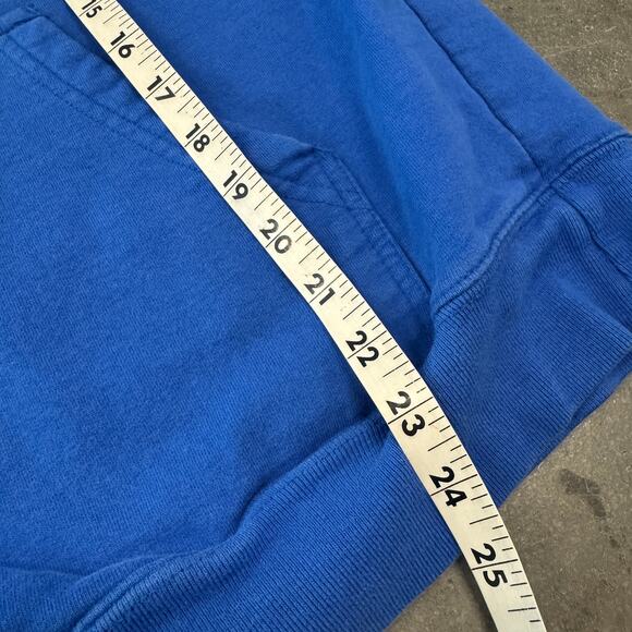 Vintage Y2K The North Face Blue Hoodie Sweatshirt Pullover Men's Medium - Picture 5 of 5